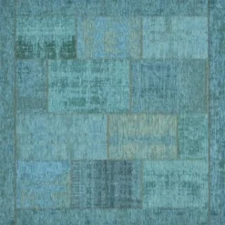 Vloerkleed Pablo turquoise 200x200^Trendhopper Outlet