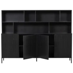 Wandkast Gravure New Grenen Zwart^Trendhopper Best