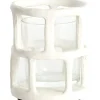 Waxinelichthouder Alimos Wit Glas 12 Cm^Trendhopper New